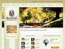 Tablet Screenshot of buchholzmortuary.com